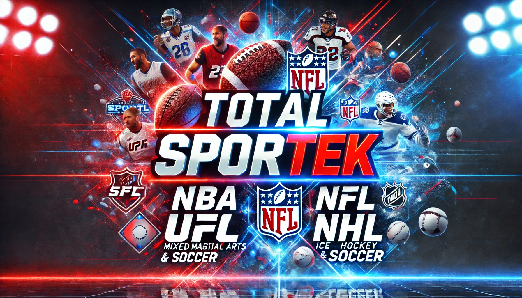 Total Sportek live sports streaming banner - Watch free NFL, NBA, and more